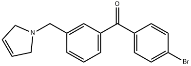 4'-BROMO-3-(3-PYRROLINOMETHYL) BENZOPHENONE price.