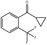 CYCLOPROPYL 2-TRIFLUOROMETHYLPHENYL KETONE Struktur