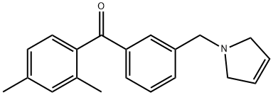 2,4-DIMETHYL-3'-(3-PYRROLINOMETHYL) BENZOPHENONE price.