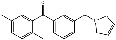 2,5-DIMETHYL-3'-(3-PYRROLINOMETHYL) BENZOPHENONE price.