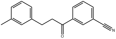 3'-CYANO-3-(3-METHYLPHENYL)PROPIOPHENONE Struktur