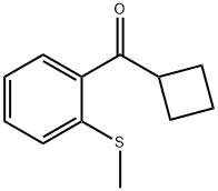 CYCLOBUTYL 2-THIOMETHYLPHENYL KETONE Struktur