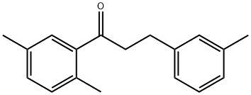 2',5'-DIMETHYL-3-(3-METHYLPHENYL)PROPIOPHENONE Struktur