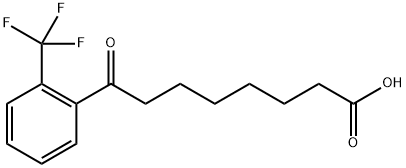 8-OXO-8-(2-TRIFLUOROMETHYLPHENYL)OCTANOIC ACID Struktur