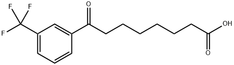 8-OXO-8-(3-TRIFLUOROMETHYLPHENYL)OCTANOIC ACID Struktur