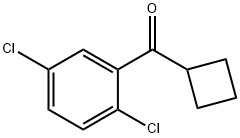 CYCLOBUTYL 2,5-DICHLOROPHENYL KETONE Struktur