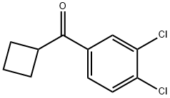 CYCLOBUTYL 3,4-DICHLOROPHENYL KETONE Struktur