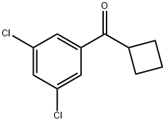 CYCLOBUTYL 3,5-DICHLOROPHENYL KETONE Struktur