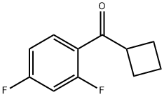 CYCLOBUTYL 2,4-DIFLUOROPHENYL KETONE Struktur