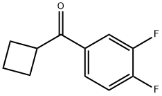 CYCLOBUTYL 3,4-DIFLUOROPHENYL KETONE Struktur