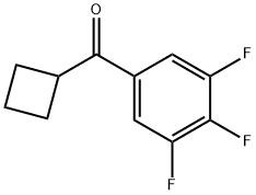 CYCLOBUTYL 3,4,5-TRIFLUOROPHENYL KETONE Struktur