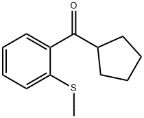 CYCLOPENTYL 2-THIOMETHYLPHENYL KETONE Struktur