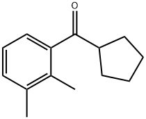 CYCLOPENTYL 2,3-DIMETHYLPHENYL KETONE Struktur