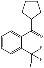 CYCLOPENTYL 2-TRIFLUOROMETHYLPHENYL KETONE Struktur