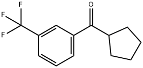 CYCLOPENTYL 3-TRIFLUOROMETHYLPHENYL KETONE Struktur