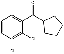 CYCLOPENTYL 2,3-DICHLOROPHENYL KETONE Struktur