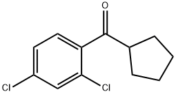 CYCLOPENTYL 2,4-DICHLOROPHENYL KETONE Struktur