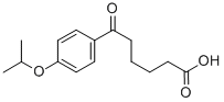 6-OXO-6-(4-ISOPROPOXYPHENYL)HEXANOIC ACID Struktur