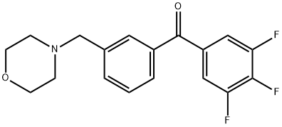 3'-MORPHOLINOMETHYL-3,4,5-TRIFLUOROBENZOPHENONE Struktur