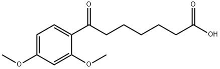 7-(2,4-DIMETHOXYPHENYL)-7-OXOHEPTANOIC ACID Struktur