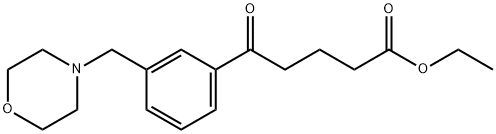 ETHYL 5-[3-(MORPHOLINOMETHYL)PHENYL]-5-OXOVALERATE Struktur