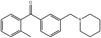 2-METHYL-3'-PIPERIDINOMETHYL BENZOPHENONE Struktur