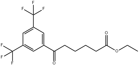 ETHYL 6-(3,5-DITRIFLUOROMETHYLPHENYL)-6-OXOHEXANOATE Struktur