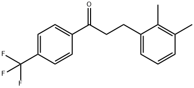 3-(2,3-DIMETHYLPHENYL)-4'-TRIFLUOROMETHYLPROPIOPHENONE Struktur