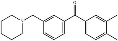 3,4-DIMETHYL-3'-PIPERIDINOMETHYL BENZOPHENONE price.