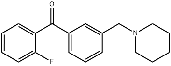 2-FLUORO-3'-PIPERIDINOMETHYL BENZOPHENONE price.