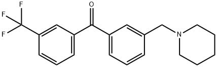 3'-PIPERIDINOMETHYL-3-TRIFLUOROMETHYLBENZOPHENONE Struktur