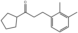 CYCLOPENTYL 2-(2,3-DIMETHYLPHENYL)ETHYL KETONE Struktur