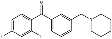 2,4-DIFLUORO-3'-PIPERIDINOMETHYL BENZOPHENONE price.