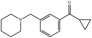 CYCLOPROPYL 3-(PIPERIDINOMETHYL)PHENYL KETONE Struktur