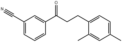 3'-CYANO-3-(2,4-DIMETHYLPHENYL)PROPIOPHENONE Struktur