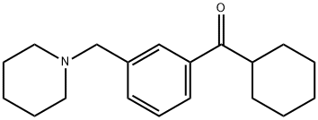 CYCLOHEXYL 3-(PIPERIDINOMETHYL)PHENYL KETONE Struktur