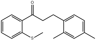 3-(2,4-DIMETHYLPHENYL)-2'-THIOMETHYLPROPIOPHENONE Struktur