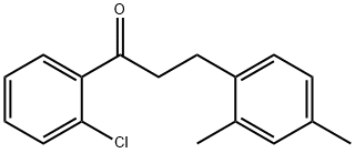 2'-CHLORO-3-(2,4-DIMETHYLPHENYL)PROPIOPHENONE Struktur