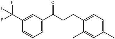 3-(2,4-DIMETHYLPHENYL)-3'-TRIFLUOROMETHYLPROPIOPHENONE Struktur