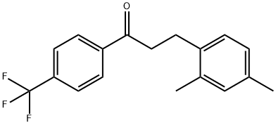 3-(2,4-DIMETHYLPHENYL)-4'-TRIFLUOROMETHYLPROPIOPHENONE Struktur