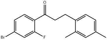 4'-BROMO-3-(2,4-DIMETHYLPHENYL)-2'-FLUOROPROPIOPHENONE price.