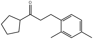 CYCLOPENTYL 2-(2,4-DIMETHYLPHENYL)ETHYL KETONE Struktur