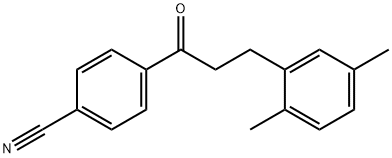 4'-CYANO-3-(2,5-DIMETHYLPHENYL)PROPIOPHENONE Struktur