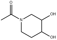 3,4-Piperidinediol, 1-acetyl- (7CI) Struktur