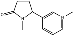 1-methyl-5-(1-methylpyridin-5-yl)-pyrrolidin-2-one Struktur