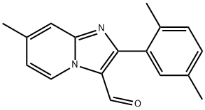 2-(2,5-dimethylphenyl)-7-methylimidazo[1,2-a]pyridine-3-carbaldehyde Struktur