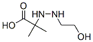 Propionic acid, 2-[2-(2-hydroxyethyl)hydrazino]-2-methyl- (7CI) Struktur