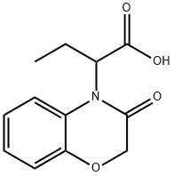 2-(3-oxo-2,3-dihydro-4H-1,4-benzoxazin-4-yl)butanoic acid Struktur