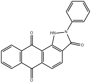 2-phenyl-1,2-dihydronaphtho[2,3-g]indazole-3,6,11-trione Struktur