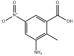 o-Toluic acid, 3-amino-5-nitro- (7CI) Struktur